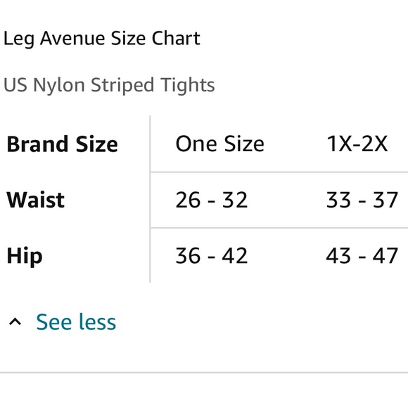 Leg Avenue Women's Nylon Striped Tights Women’s Plus Size 1X/2X - Picture 9 of 9